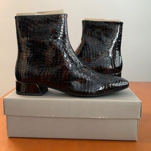 Vagabond Patent Leather Ankle Boots!
